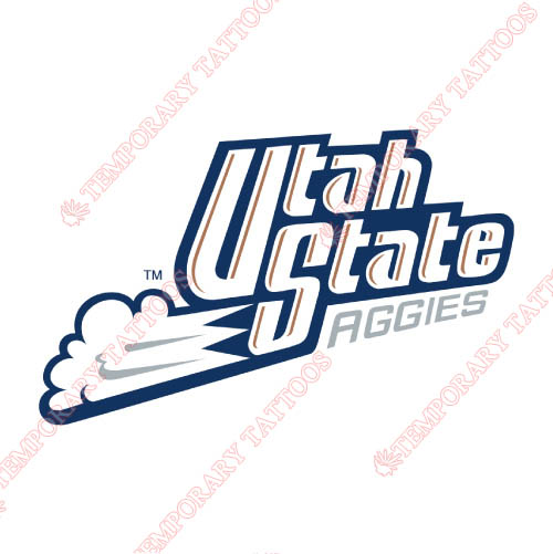 Utah State Aggies Customize Temporary Tattoos Stickers NO.6749